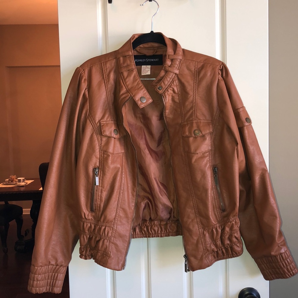 Ashley Stewart Faux Leather Jacket